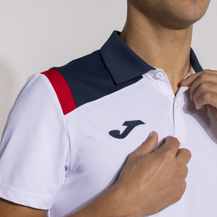 Joma Polo Shirt Short Sleeve Man Toledo - White Navy